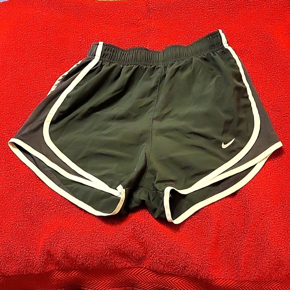 Gray Nike running shorts